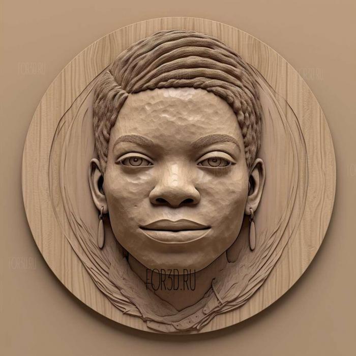 Sandra Bland 3 stl model for CNC